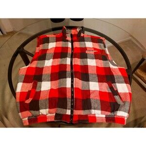 Ozark Trail Multicolored Plaid Puffer Flannel Vest Size XL